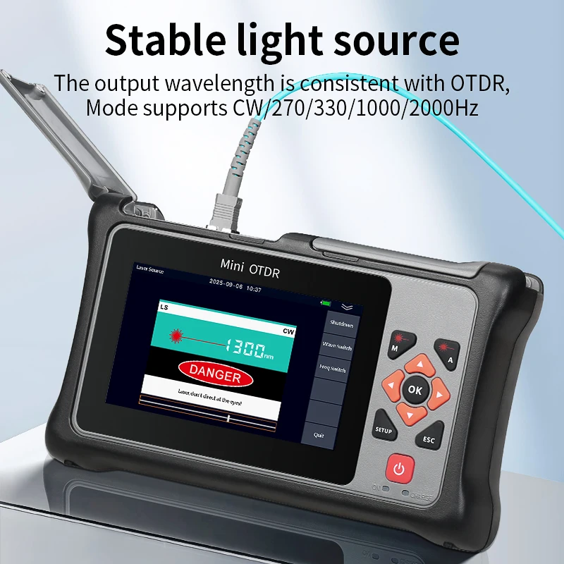 KP800 850/1300nm Multimodal Optical Time Domain Reflectometer 100KM Fiber Optic