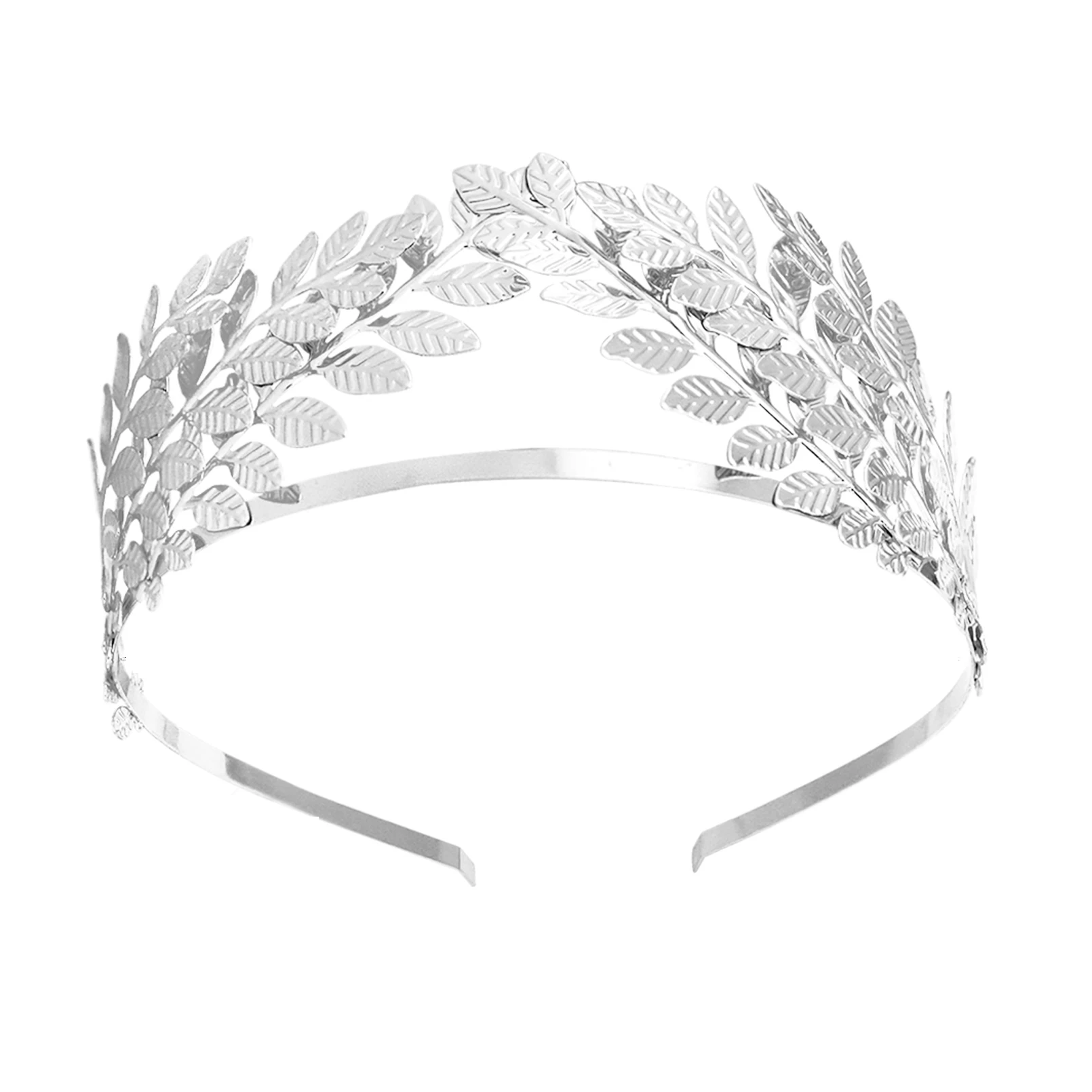 Europese Griekse Godin Hoofdband Metallic Goud Zilveren Bladeren Tak Kroon Haarband Bruiloft Bruids Tiara Shimmer Haar Accessoires Europese Griekse Godin Hoofdband Metallic Goud Zilveren Bladeren Tak Kroon Haarband Bruiloft Bruids Tiara Shimmer Haar Accessoires