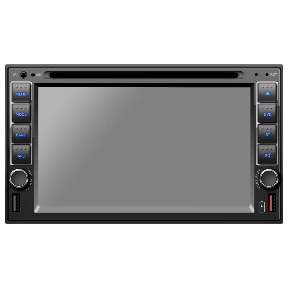 6.2 inch Double Din Car Stereo Radio With CD/DVD Player 4 Channels Car ...