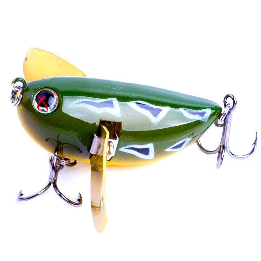 Topwater Lure 8cm 14g Rat Bait Metal Blade Wings Mouse Fishing Lures for  Bass