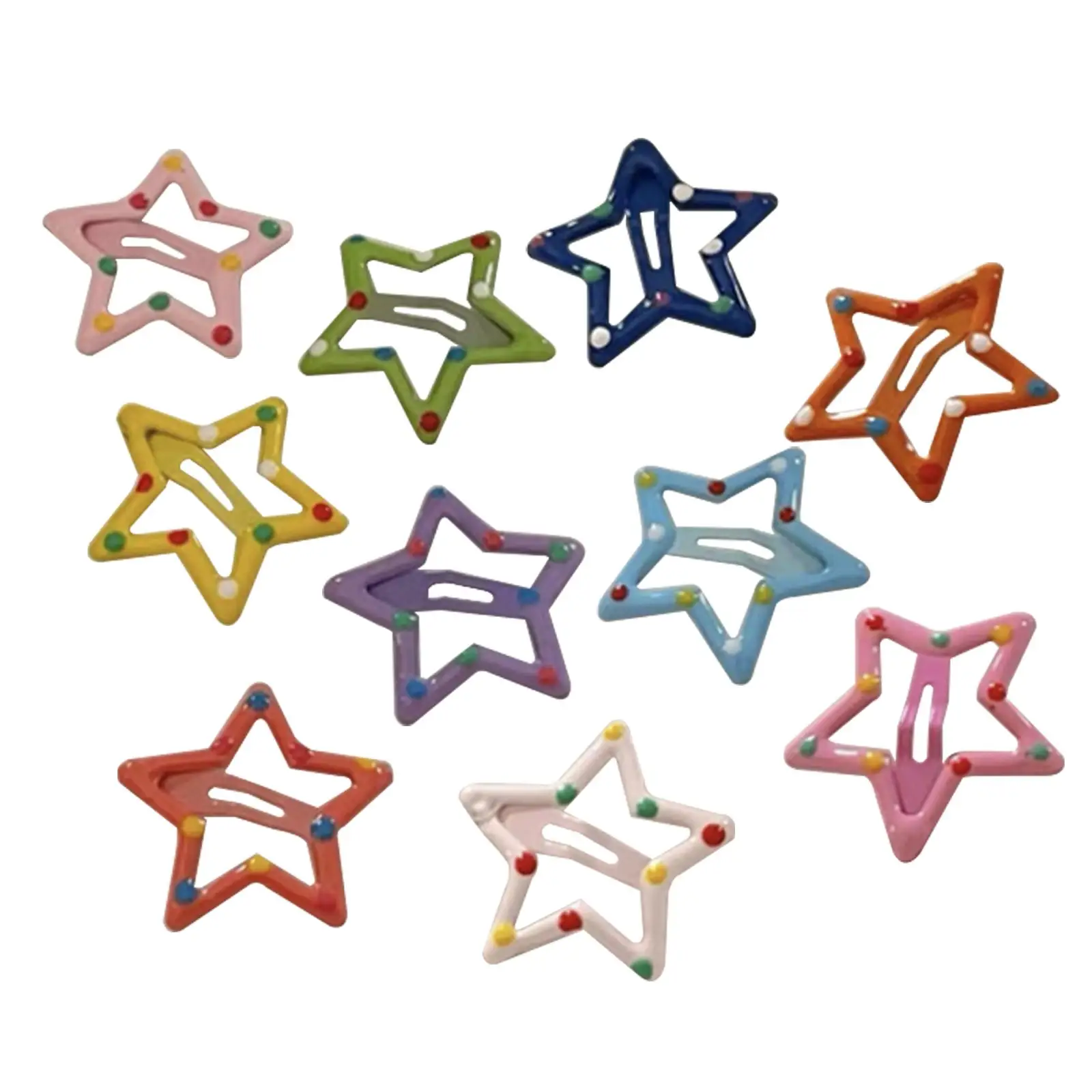 Hair Barrettes Women Metal Stylish Bangs Clips Fastener Multicolor Gift