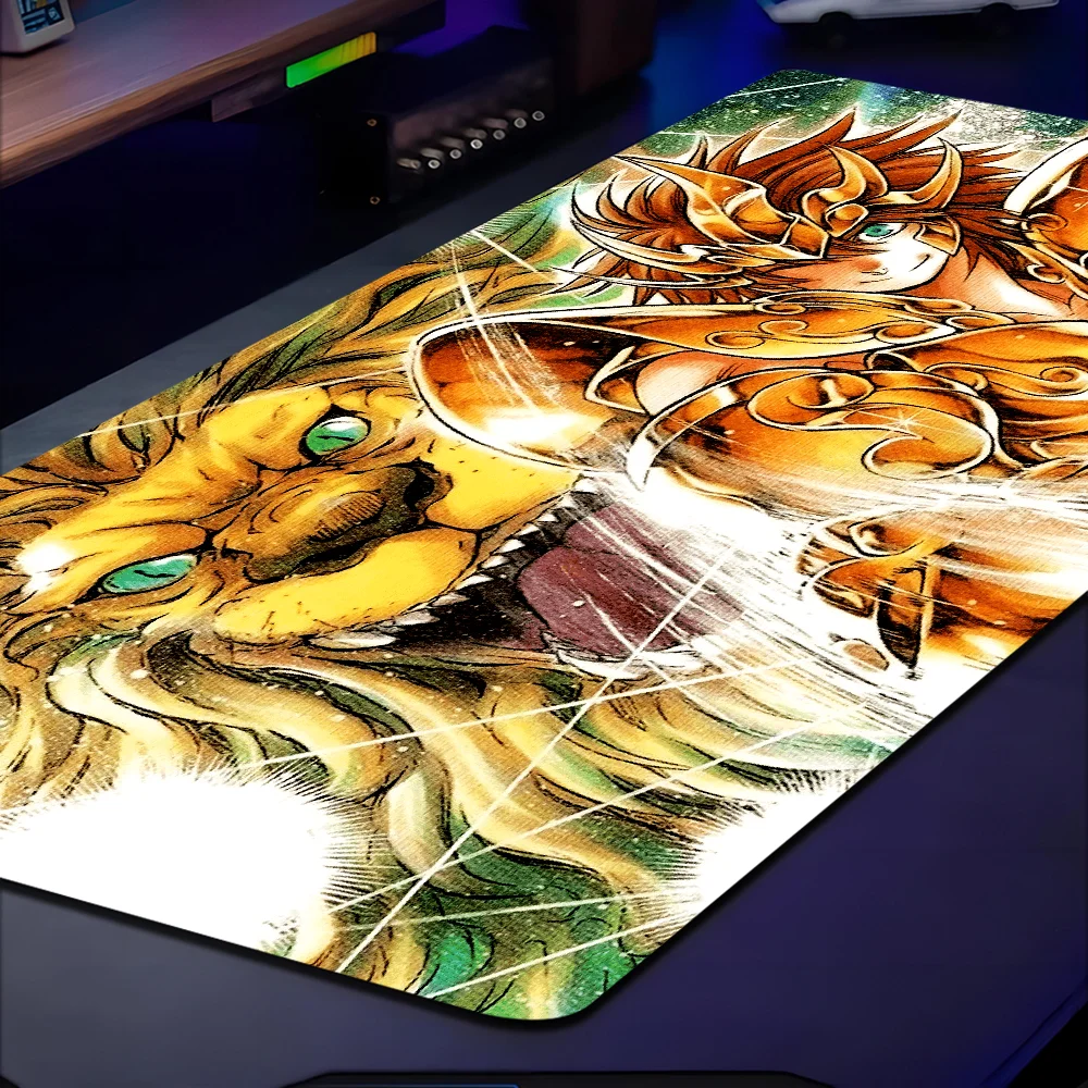 Animation Knights Of The Zodiac Rubber XXL PC Gaming Mouse Pad Gamer Desk Mats Keyboard Pad Mause Pad Muismat Desktop Mat 3