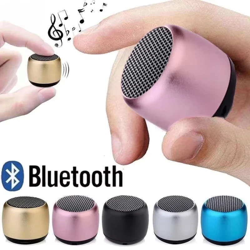 Portable Metal Bluetooth Speaker – Compact Wireless Outdoor Loudspeaker with USB and Subwoofer for Rich Audio Experience
