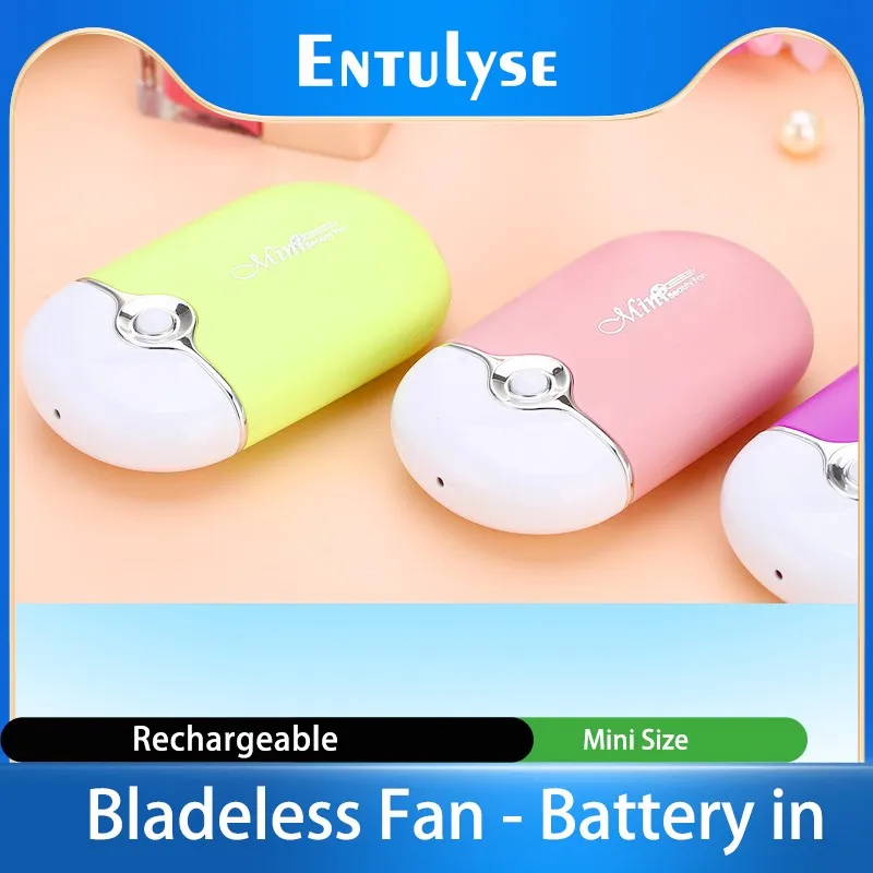 

Hand Held Rechargeable Portable Battery Air Conditioning USB Gadgets Mini Cooling Eyelash Nail Polish Fan dryer