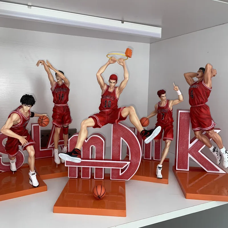 

Slam Dunk Figure Kaede Rukawa Sakuragi Hanamichi Hisashi Mitsui Ryota Miyagi Takenori Akagi Anime Action Figurines Pvc Model