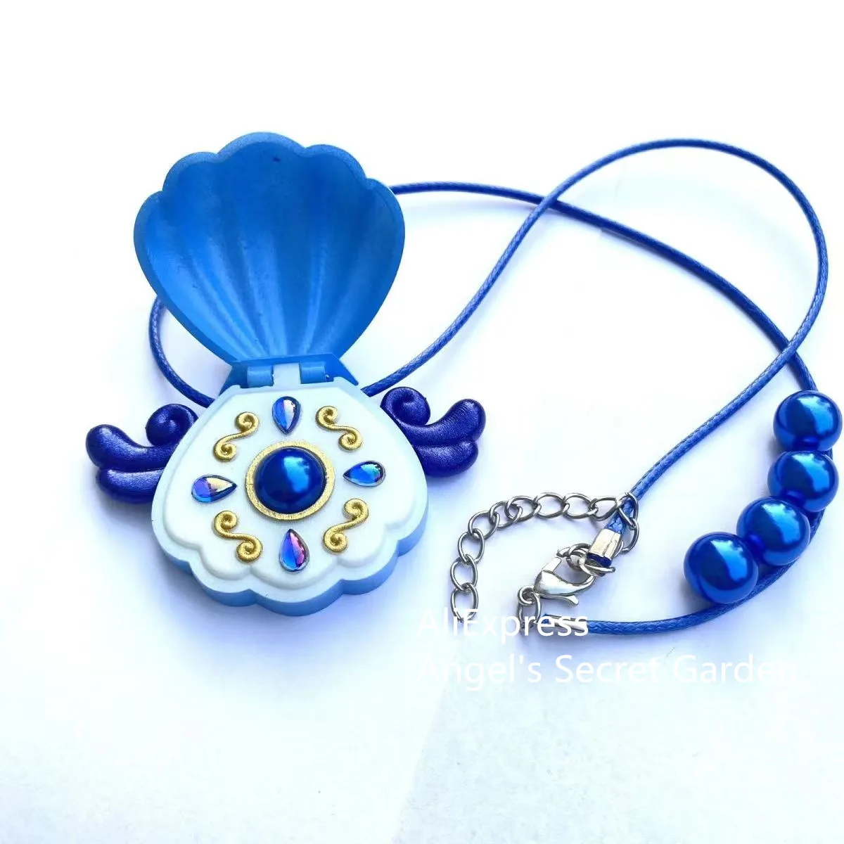 thumbnail image 2 of Mermaid Melody Pichi Pichi Pitch Seashell Pendant Necklace - Openable Shell Design 2 of 12