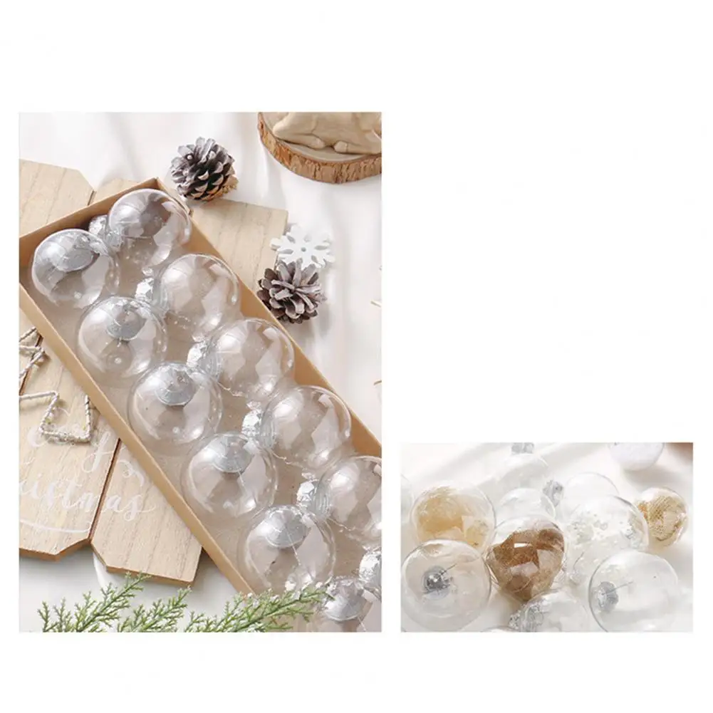 

Набор для праздничного украшения, небьющиеся рождественские шарики, многоразовые праздничные украшения для рождественской елки, 6 или 12 упаковок