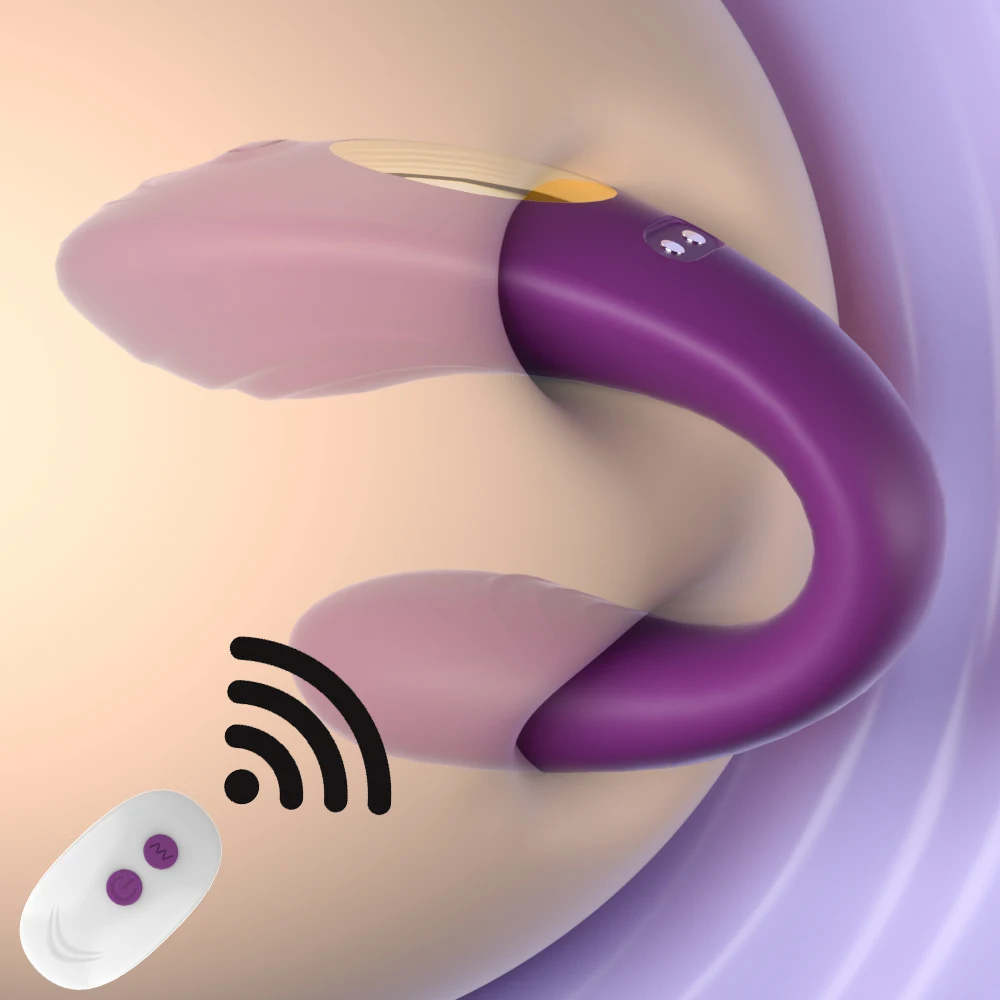 Female Sex Toys Clitoris Vibrator Vibrator Sex Toy Wireless Remote Control Vibrator Female Dual Motor U Shape Clitoris Stimulator Dildo Wearable Sex Toys for Women Couple Adult 18