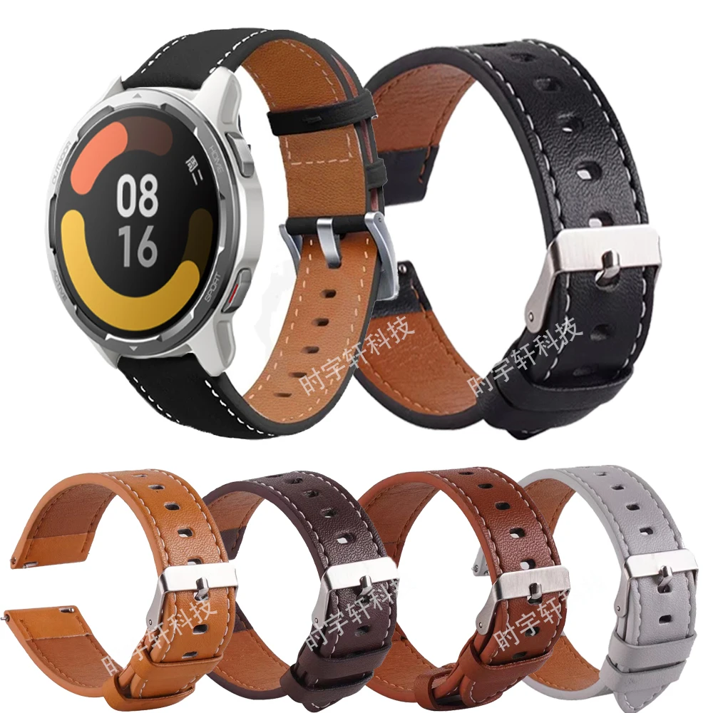 Per Xiaomi Watch Color 2 Smartwatch Strap Leather 22Mm Sport Sostituisci Cinturino Per Xiaomi Watch S1/Realme Watch S 2 Pro Bracciale