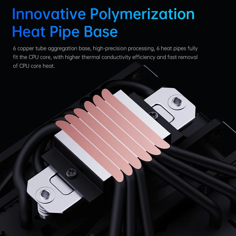SNOWMAN 6 Heat Pipes Air CPU Cooler 4 Pin PWM ARGB PC Quiet Intel