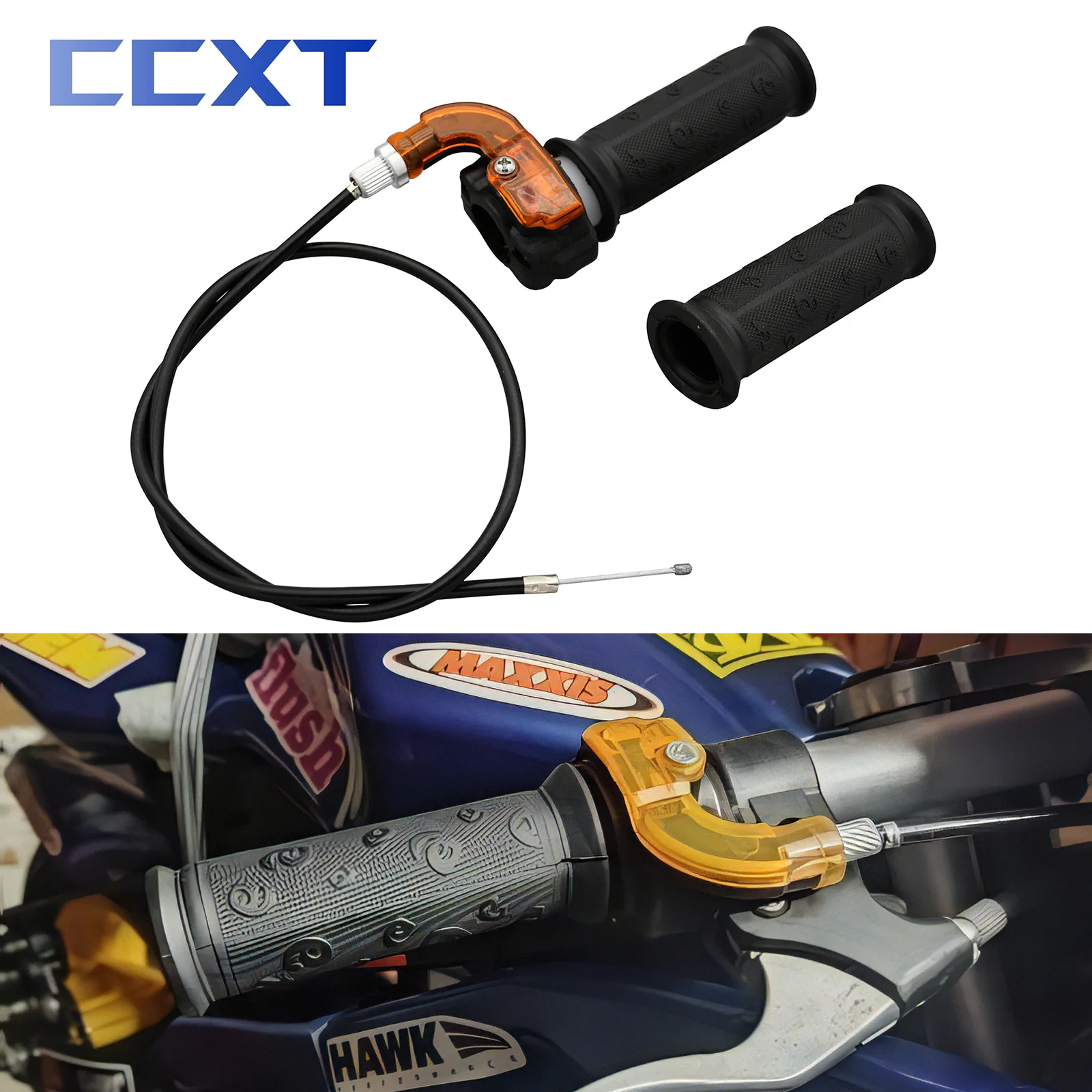 Motorcycle Throttle Cable Twist Handle Grip and Cable For Stroke
