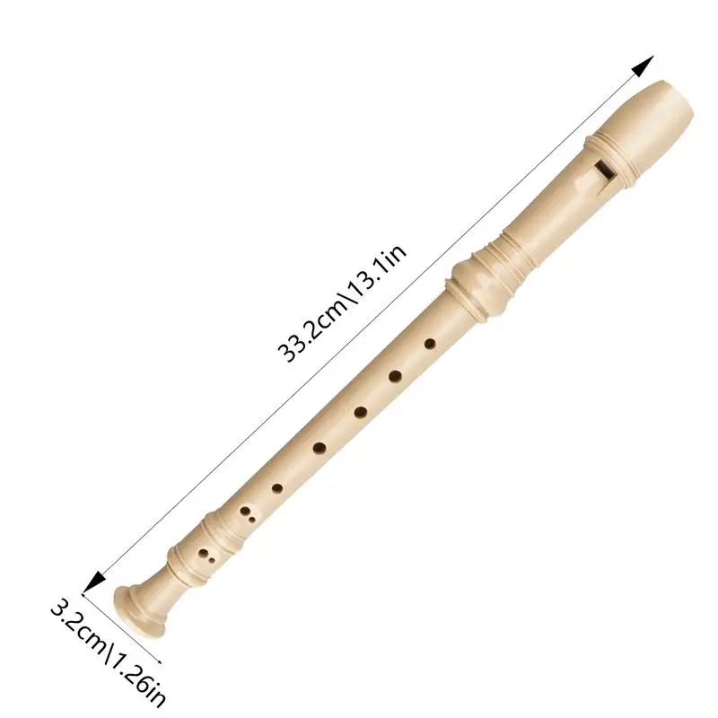 Soprano Recorder Instrument German Fingering Soprano 6/8 Hole Flute Recorder Instrument Detachable Student Flute With