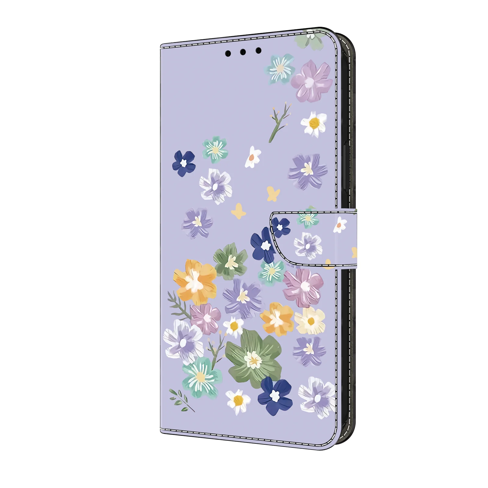 3D Pattern Leather Flip Wallet Case Cover