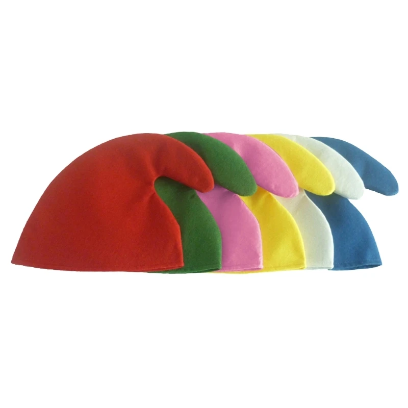 Y1UB Christmas Elves Hat Show Prop Xmas Holiday Cap Party Supplies Decoration for Kid
