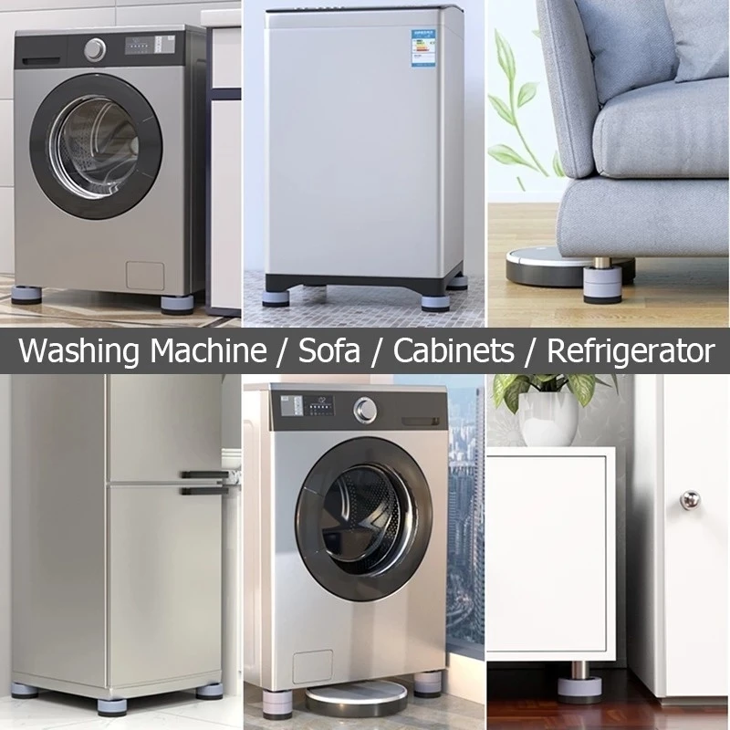 Piedini Antivibranti Per Lavatrice/asciugatrice Grigio Confezione Da 4 - Foto 10