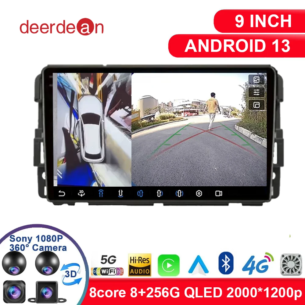 

Android 13 For Chevrolet Silverado Impala GMC Yukon Acadia Sierra Car Radio Navigation GPS Multimedia Video Player DSP Stereo BT