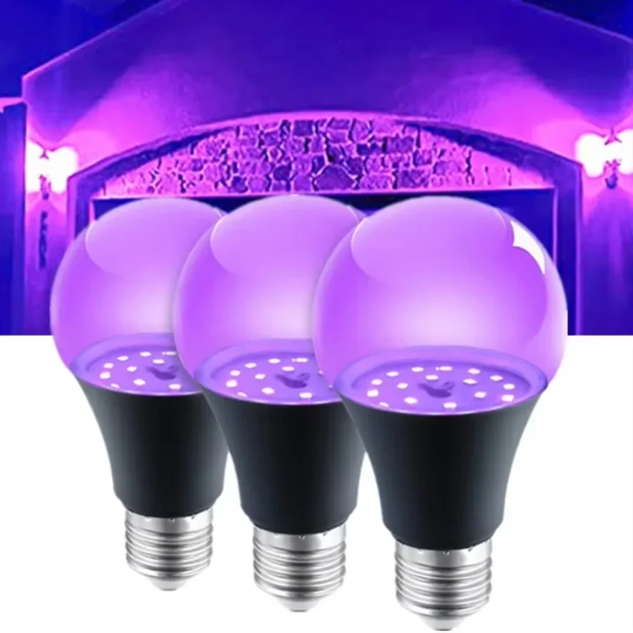 UV Purple Black Light Bulb for Party and Halloween Atmosphere Decoration