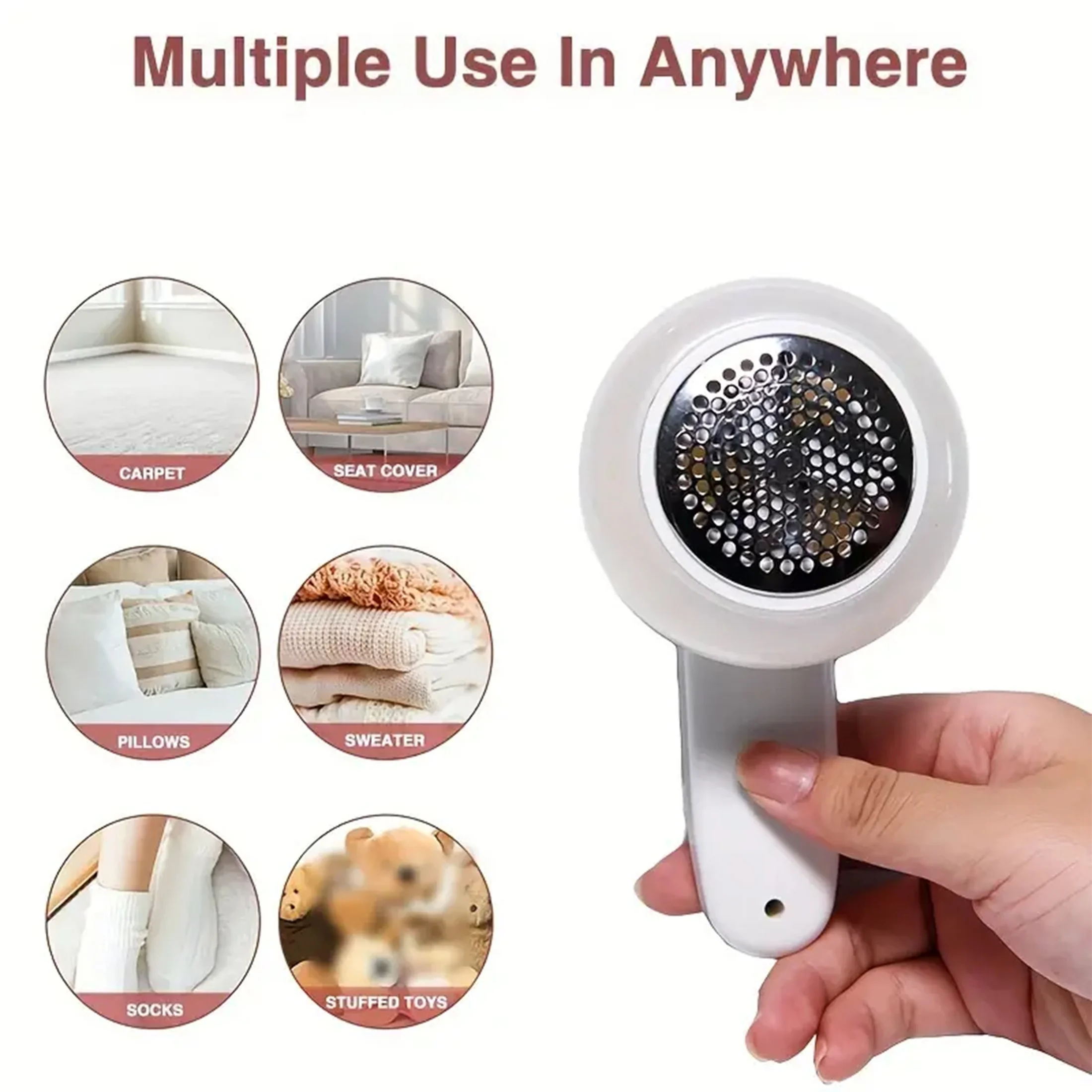 Rechargeable Fabric Hair Remover: Portable USB Powered Trimmer For Home Pilling Clip Sweater Shaver Wool Pilling Garment Removal 4