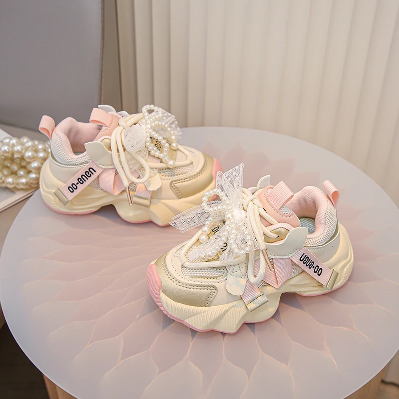 Girls Autumn Sneakers Non Slip Breathable School Shoes