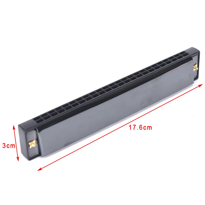 24 Hole Harmonica Key C Mouth Metal Organ Beginners Double Row Blues Musical Instruments diatonic harmonica chromatic harmonica kids harmonica