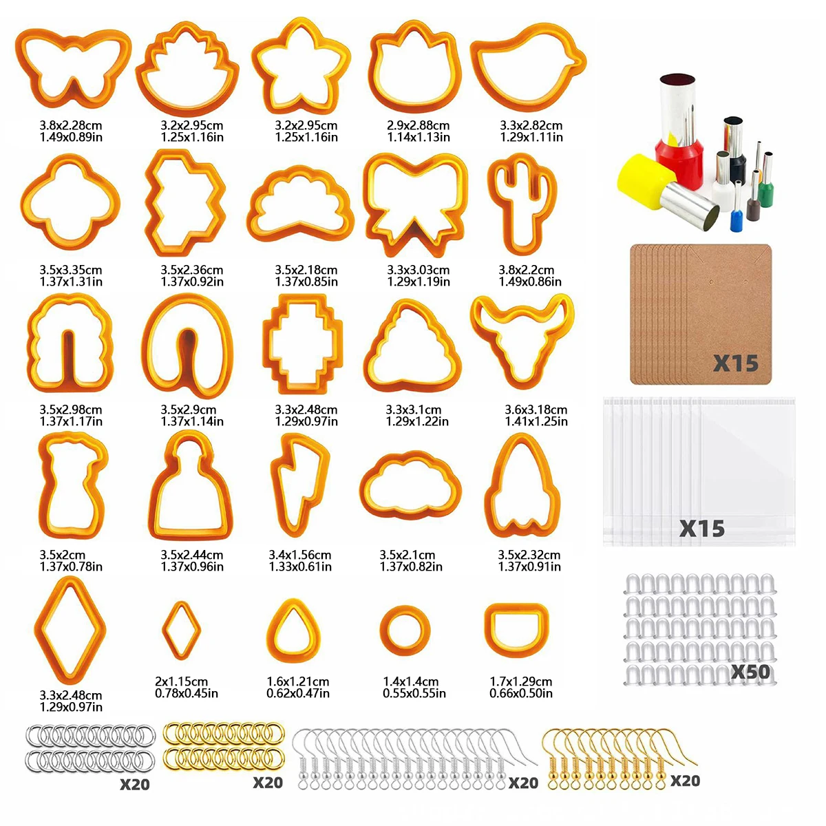 193pcs orange