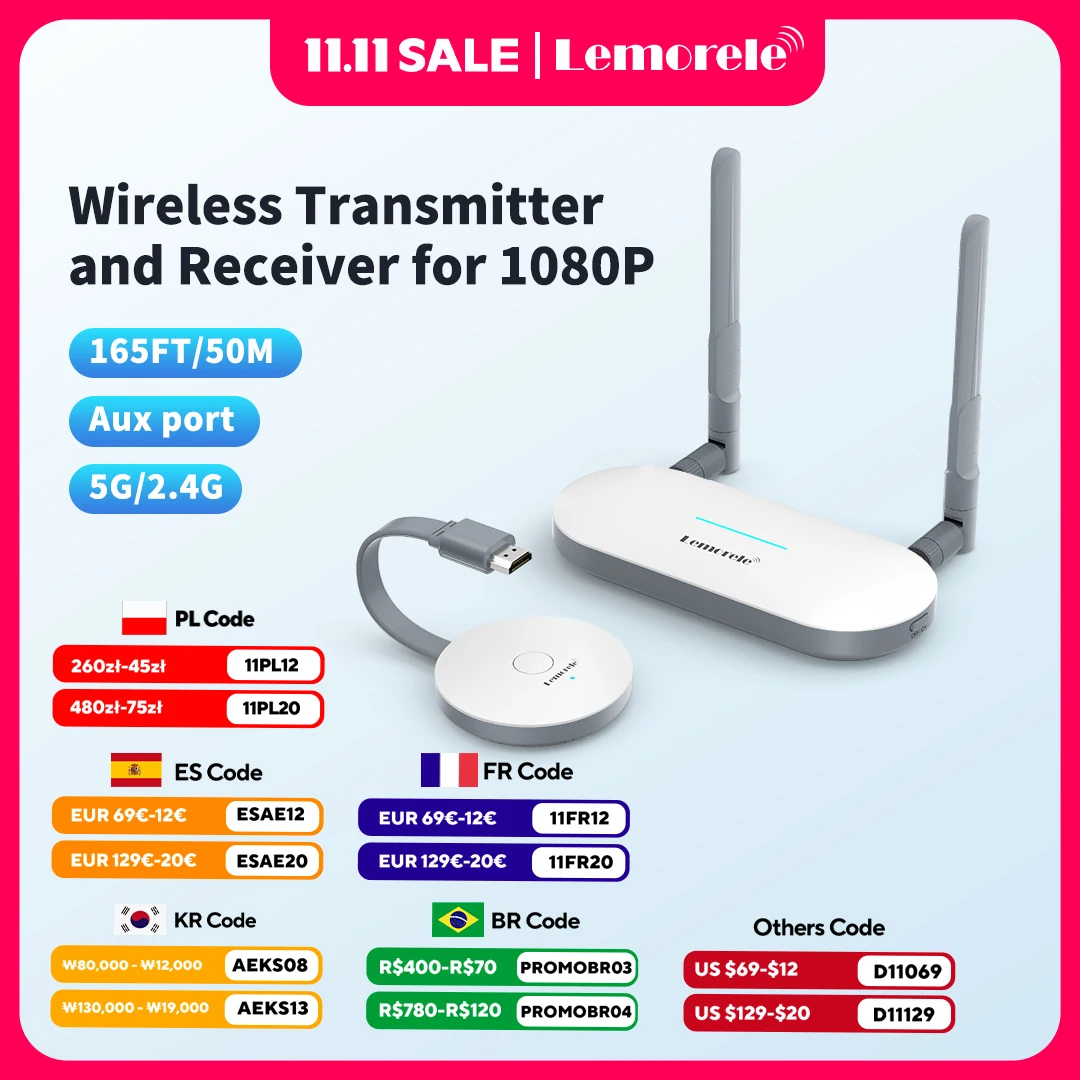値下げしました！Lemorele WIRELESS VIDEO EXTENDER 値下げしました