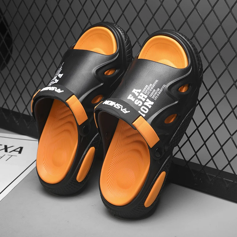 Soft Slippers Anti Slip Sandals Closed Toe Sandals Indoor Outdoor Bathroom Unisex Men's