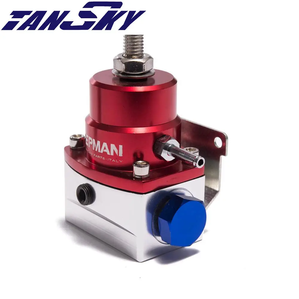 EPMAN -UniversaL Adjustable Fuel Pressure PSI Regulator w/ Oil Gauge Hose Fitting Injected Fit Oil cooler kit For Jeep TK-FPR005