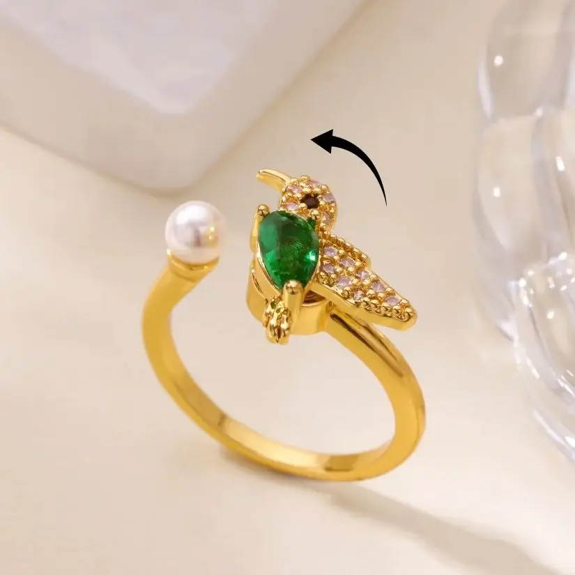 Zircon Rotatable Jewelry For Women