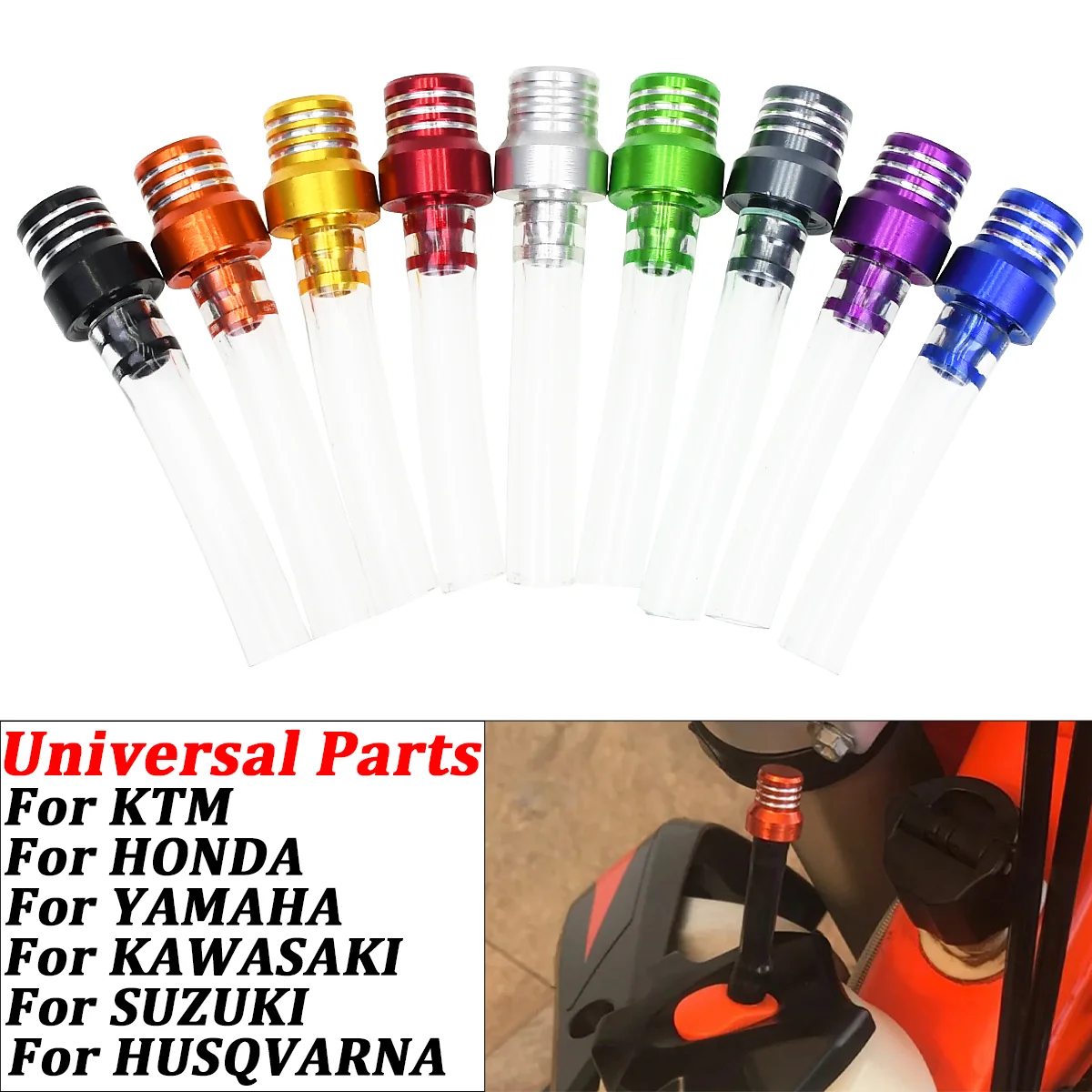 Universal Motorrad CNC Aluminium Kraftstoff Tank Luft Gas Kappe Öl Vent Für Husqvarna TE FE FC FS KTM EXC EXCF XCW XCFW Für Yamaha