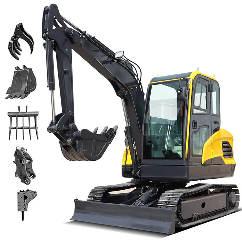 Mini Escavatore Camion Tailless Escavatore 2 Ton 4 Ton 5 Ton 6 Ton Escavatore Macchina Euro 5 Epa Vero Potere Idraulico Forte