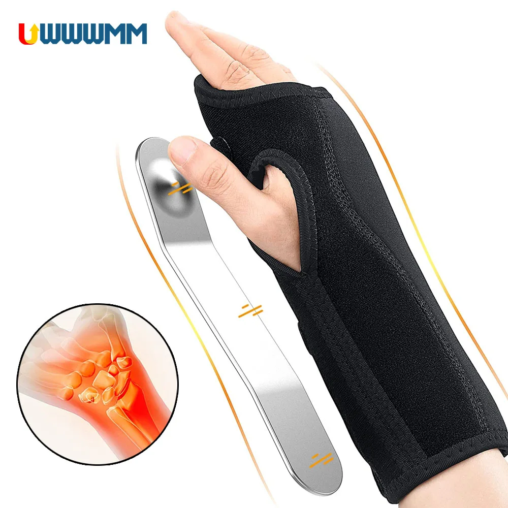 1Pcs Adjustable Carpal Tunnel Hand Brace Wrist Splint Women Men Sleeping Wrist Brace Tendonitis Sprain Support Immobilizer