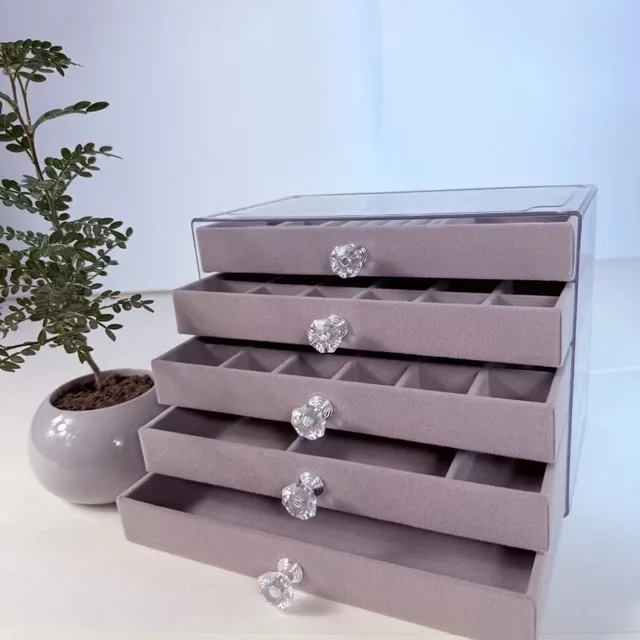 5-Layer Gray Jewelry Box 5
