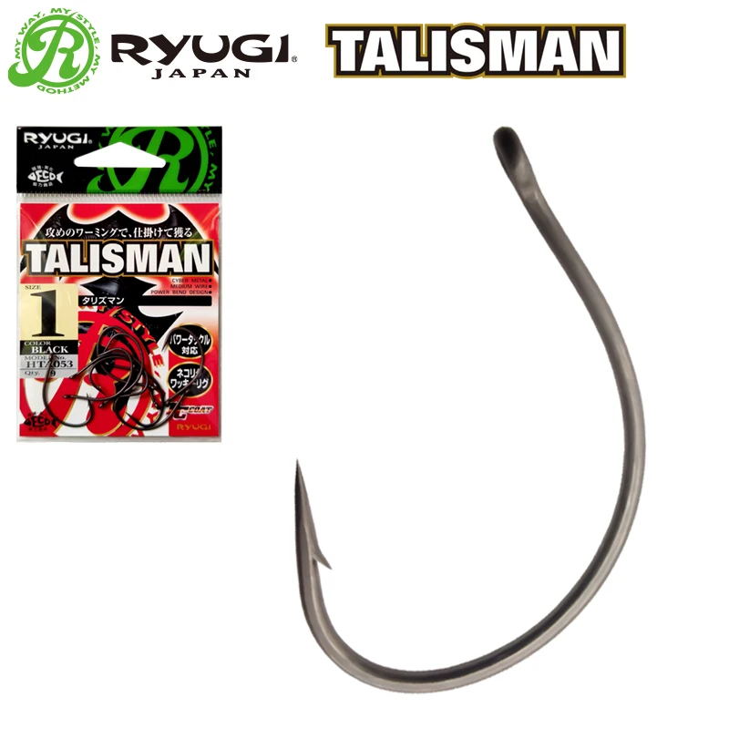 RYUGI Wide Gap Hook Dropshot Hook Wacky Japan Fishing Hook Offset Hooks  Bass Fishing Lure Hook Downshot Soft Worm Hook Fish Good