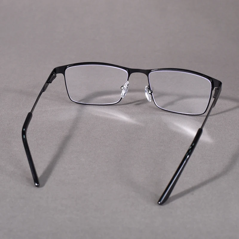Mode herren Business Lesebrille Legierung Übergroßen Rahmen Frühling Scharnier Blau Licht Blockieren Brillen +75 + 125 + 175 + 4 – Detail 13