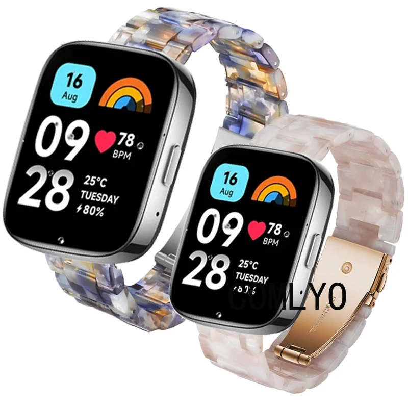 

Luxurious Band For Redmi watch 3 Active Lite Smart Watch Strap Resin Bracelet Band