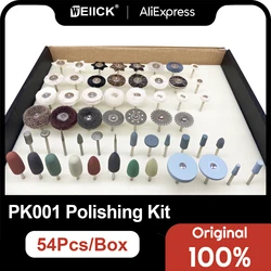54pcs/Set Dental Tools Laboratory HP Kit Zirconia Buff Burs Brush Grinding Polishing Ceramics Porcelain Applied to DIY Hobbies