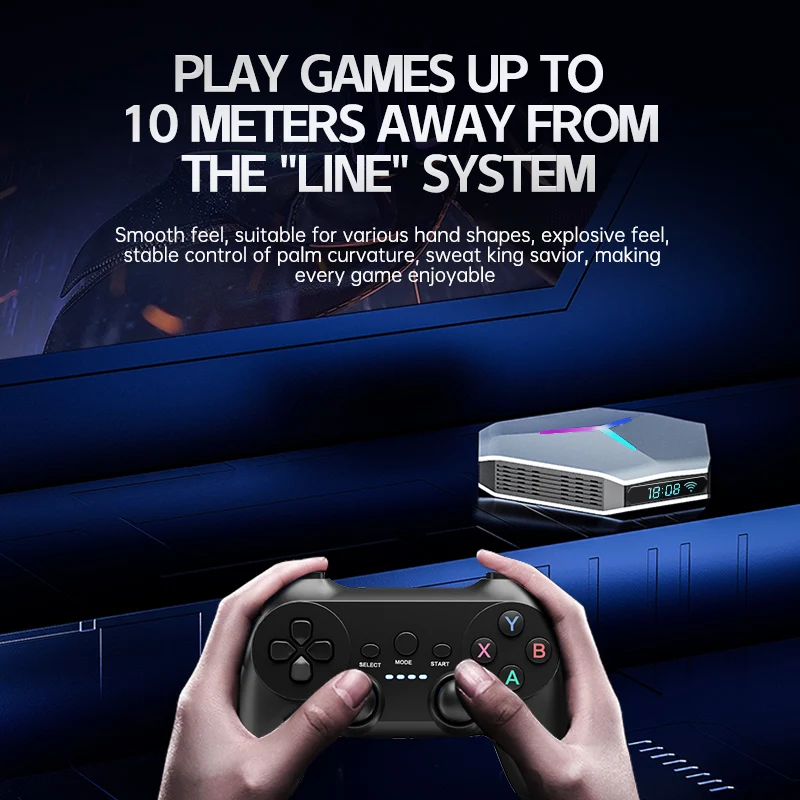 X10 레트로 게임 스틱 콘솔, 4k 10000 게임 TV 박스, 5G 듀얼 시스템 2.4G 무선 게임패드, PSP N64 PS1 에뮬레이터