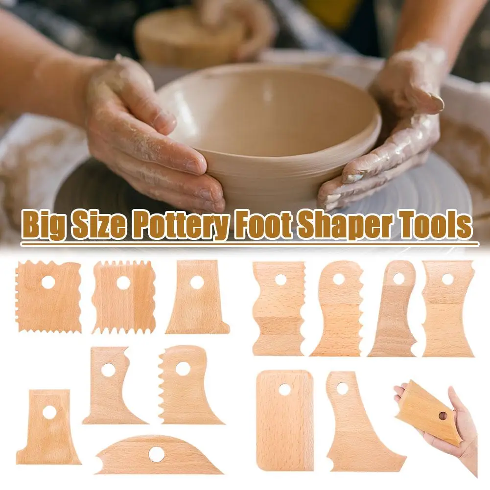Big Size Pottery Foot Shaper Trimming Tools 7 Pcs Pottery Profile Rib Bundle for Ceramics Carving Clay Molds Clay Ceramics