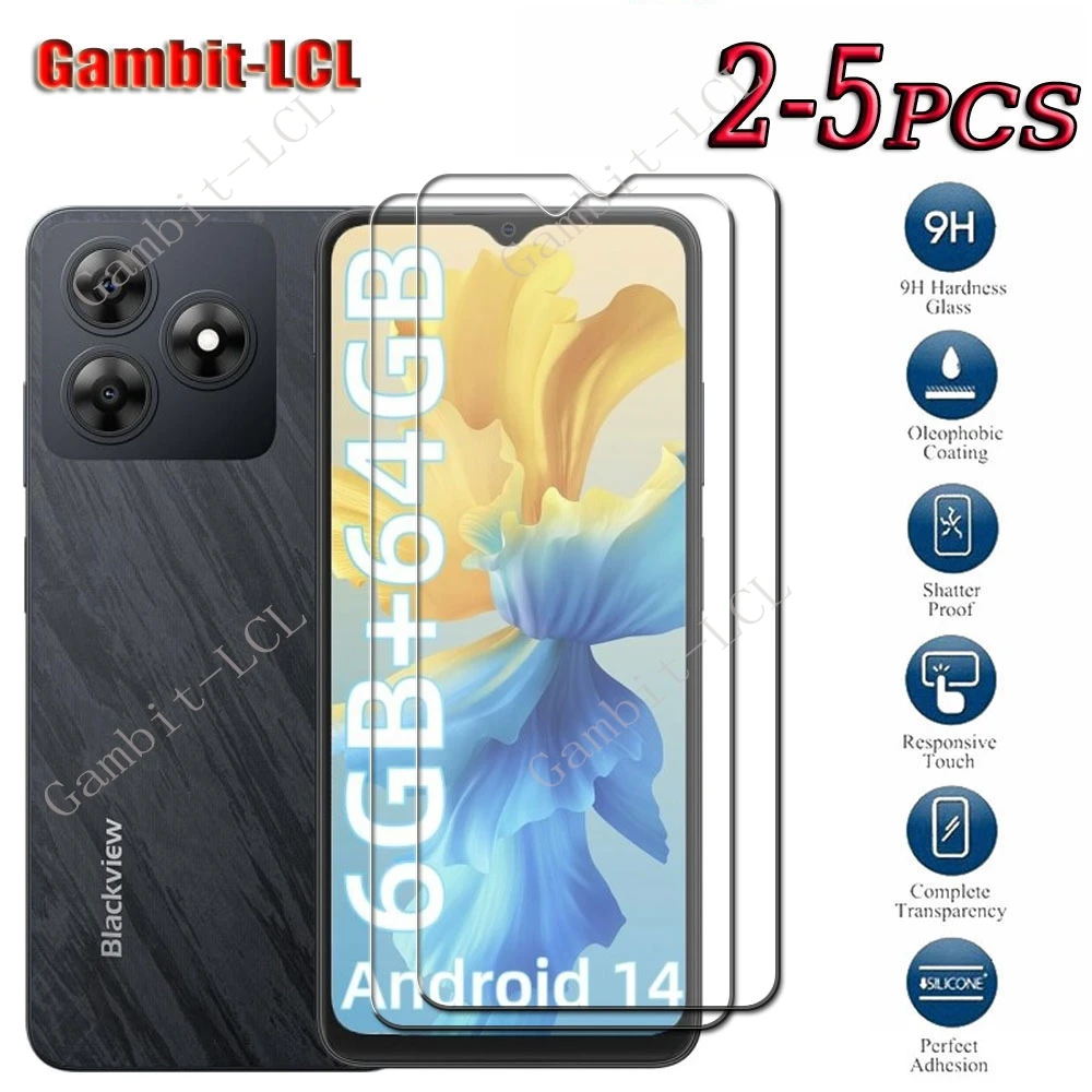 Premium 9H HD Tempered Glass Screen Protector Film - 2-5 Pack