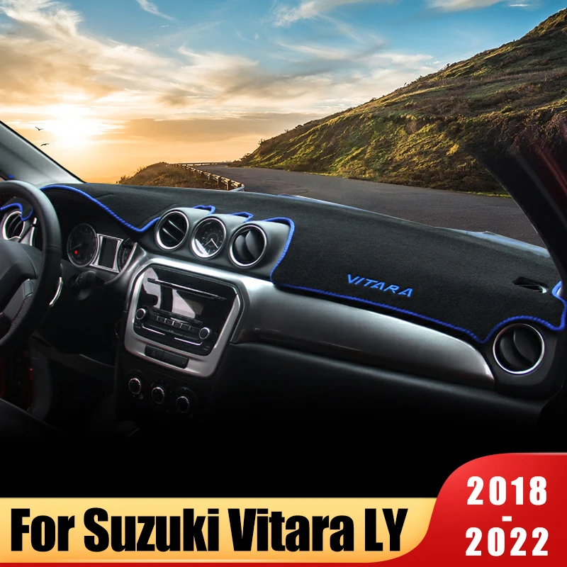 For Suzuki Vitara LY Hybrid 2015 Car Dashboard Cover Mat Sun Shade Pad Instrume Panel Carpets Accessories dashboard cover dashboard rubber pads