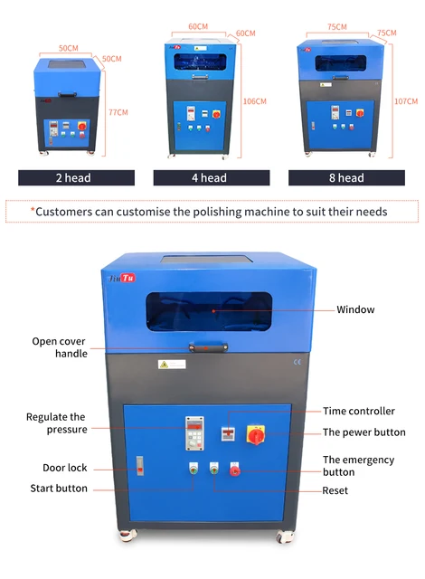 Jiutu 2 Slots Automatic Grinding and Polishing Machine For Mobile