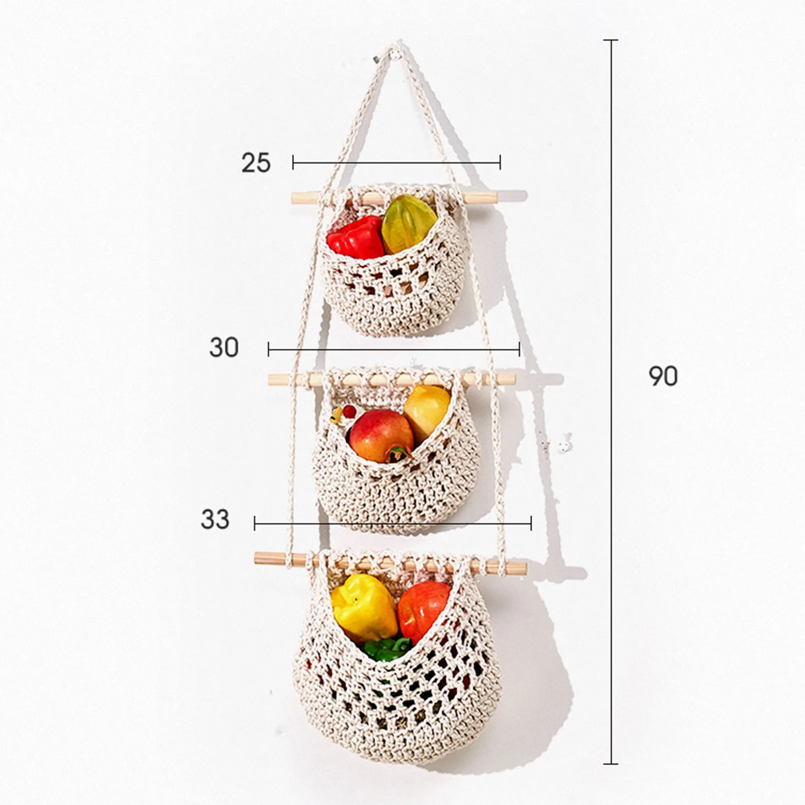 

Reusable Fruit Vegetable Bag Washable Cotton Mesh Grocery Bags Cotton String Bags Net Shopping Bags Mesh Bags For Fruit Storage