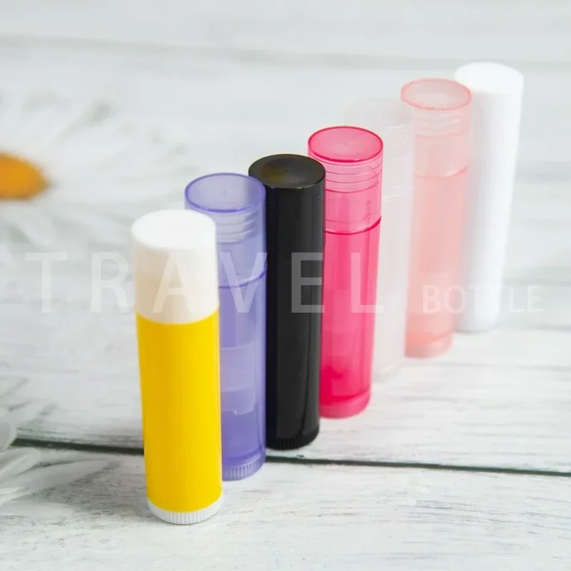 

50pcs Lip Balm Tube Lipstick Container Lip Gloss Tube Empty Pockets DIY Lipstick Making Cosmetic Accessories Beauty 5g 5ML