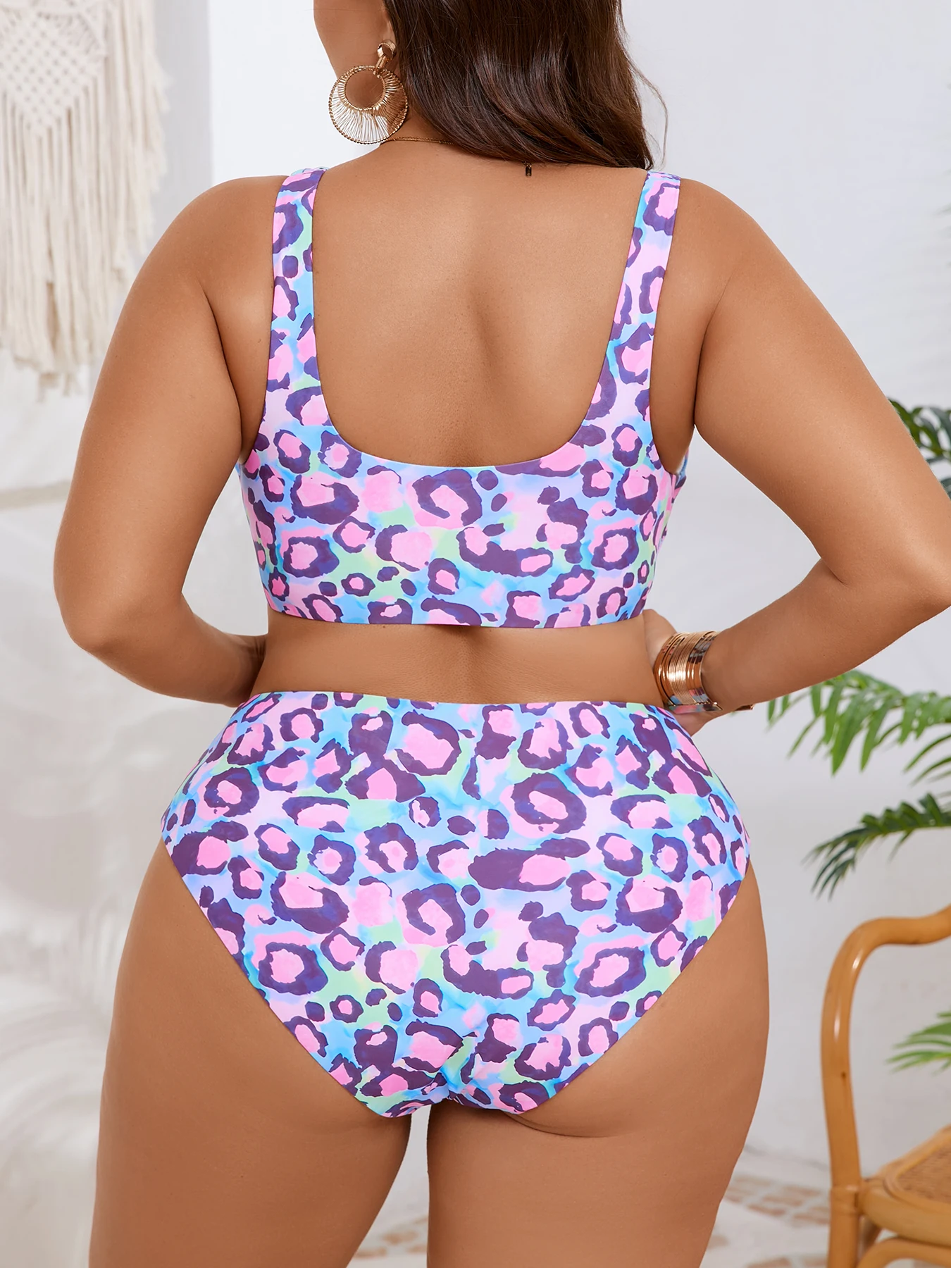 Plus Size Leopard Bikini Set 6