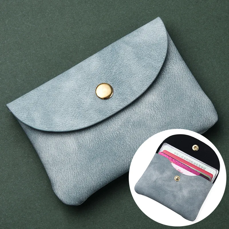 Vintage-Inspired Double Layer Coin Purse - Soft PU Leather Wallet with Multi-Pocket Zipper Bag