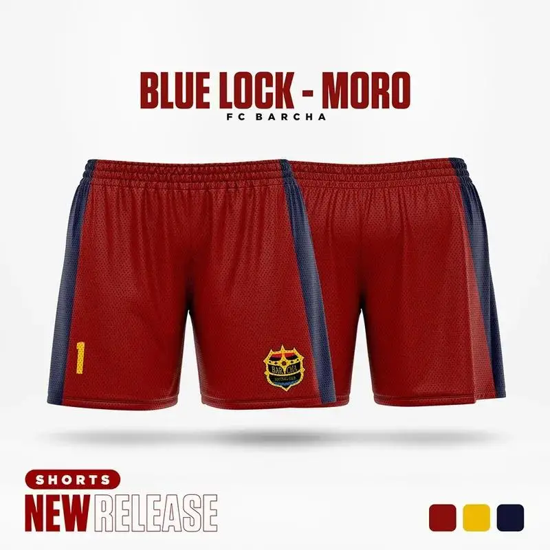 2025 New Fashion Trend Blue Lock Cartoon Anime Cosplay printing Sports shorts Men's Summer Casual Loose Breathable shorts 6