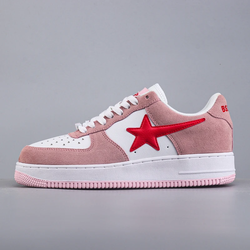 New Men Women's Casual Sneakers shoes women Genuine leather Slip on casual shoes Women's Air Force shoes skateboarding shoes