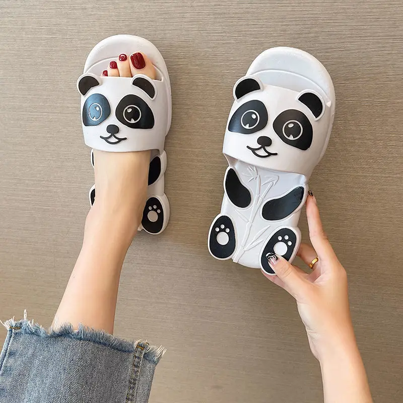 Warlock Black Panda Slippers | Ladies Slippers |Girls Slippers : Amazon.in:  Fashion