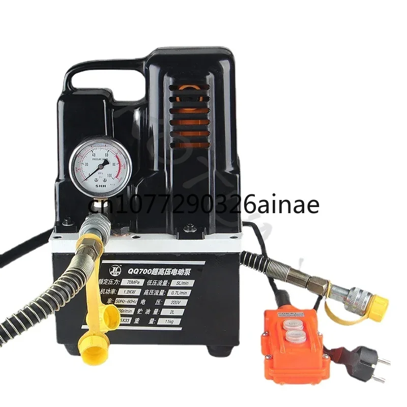 

Electric Hydraulic Pump Ultra-Small Portable High Pressure Oil Pump 1.2KW QQ-700 220V